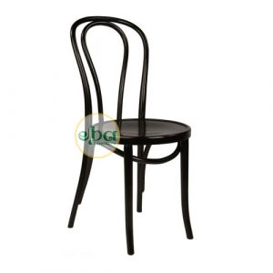 black edge slim chair
