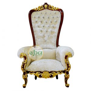 luxury carved throne small