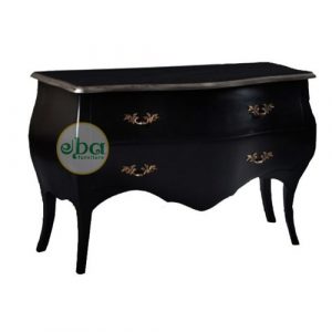 Black Commode with Drawers