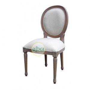 natural french oval chair