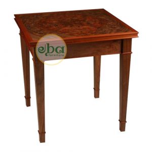 olive inlay end table