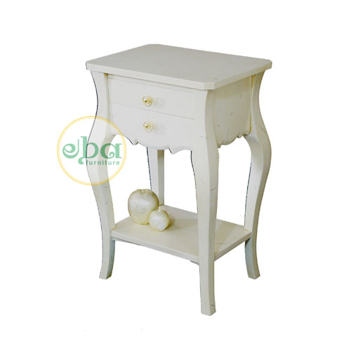 kelly white bedside table