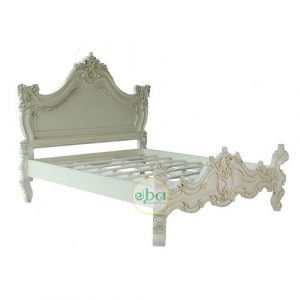 new rococco carved bed
