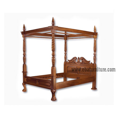 canopy bed with 4 posters