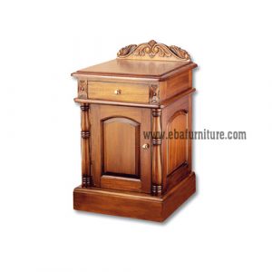 colonial carved bedside