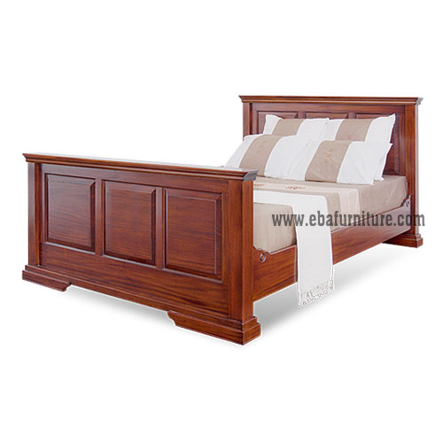 country wooden bed