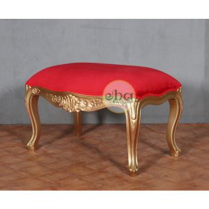 Red Gold Foot Stool