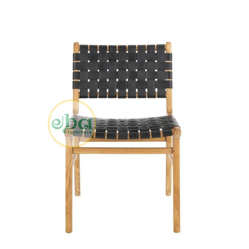 aneka cross leather chair