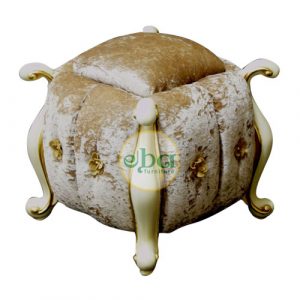 leafing upholstery stool