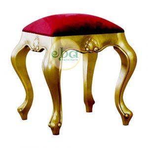 gold french stool