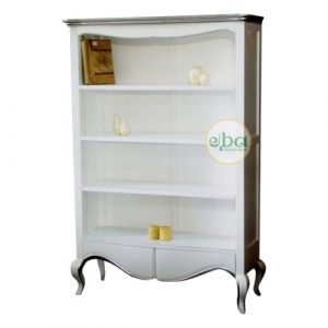 white french bookcase